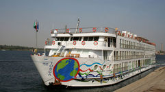 An exterior shot of the River Tosca.